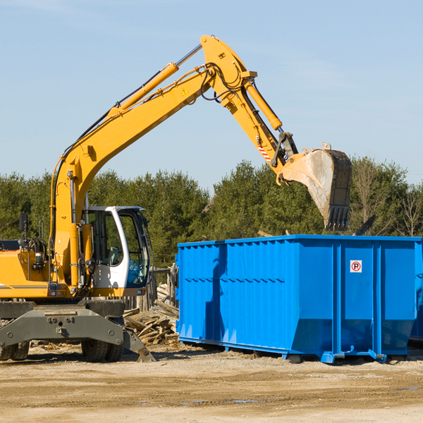 are there any restrictions on where a residential dumpster can be placed in Richland